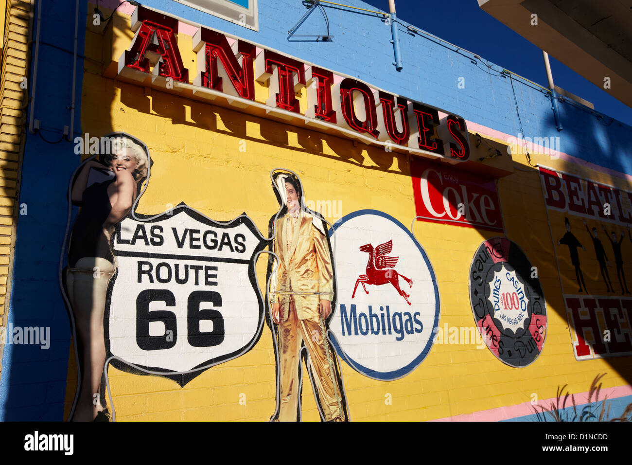 wall mural in Las Vegas Nevada USA Stock Photo Alamy