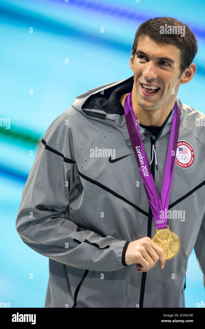 Michael Phelps (USA) winner of the gold medal in the Men's 200M