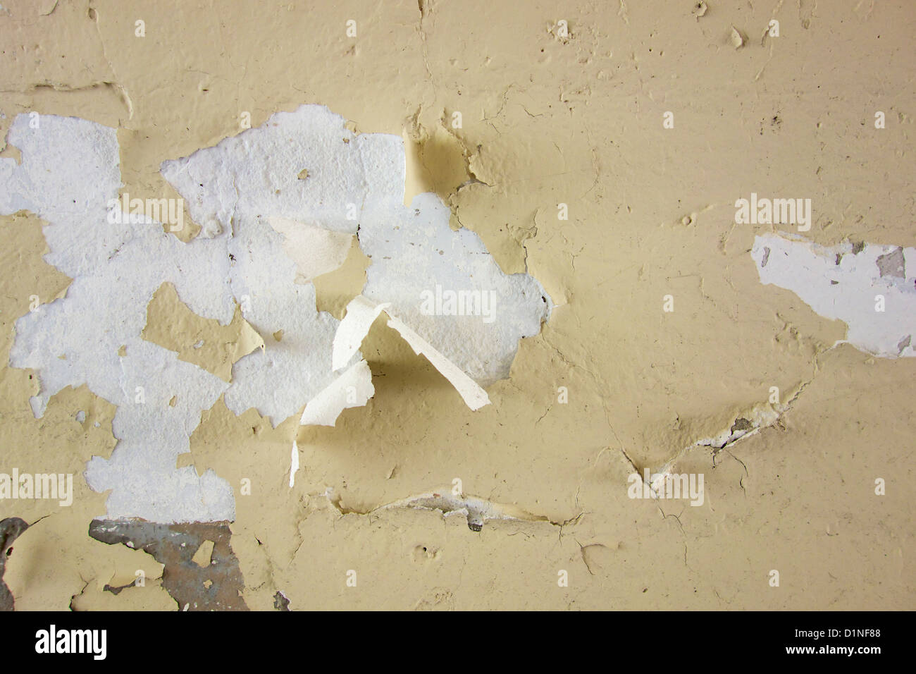 Flaking Lead Based Paint Home Renovation Lead Abatement Stock Photo