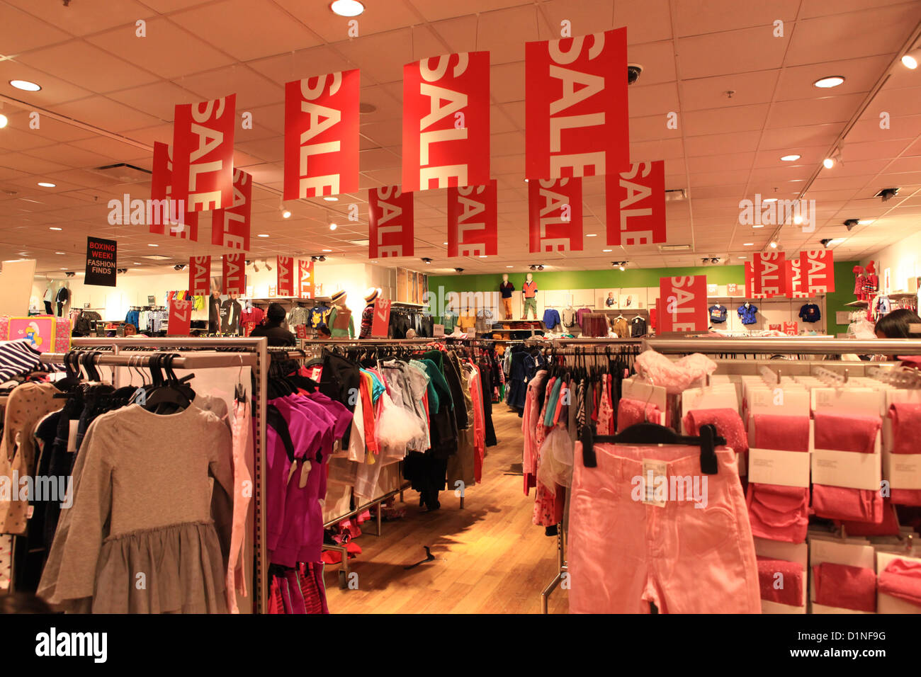 Boxing week massive sale in H&M kids store in Vaughan Mills Mall in  Toronto, Canada Stock Photo - Alamy