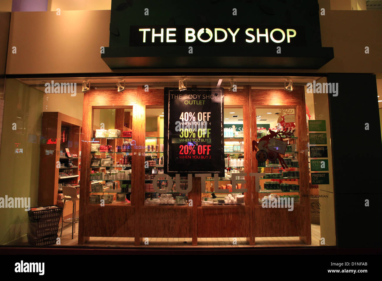 The Body Shop store in Vaughan Mills Mall during Boxing week sale in  Toronto, Canada Stock Photo - Alamy
