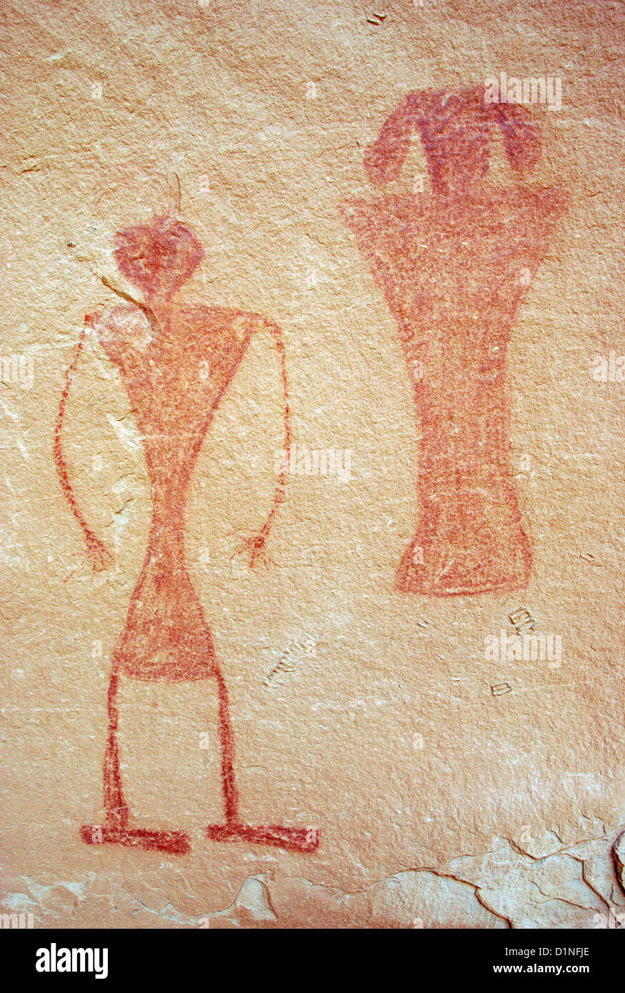 Indian art america painting hi-res stock photography and