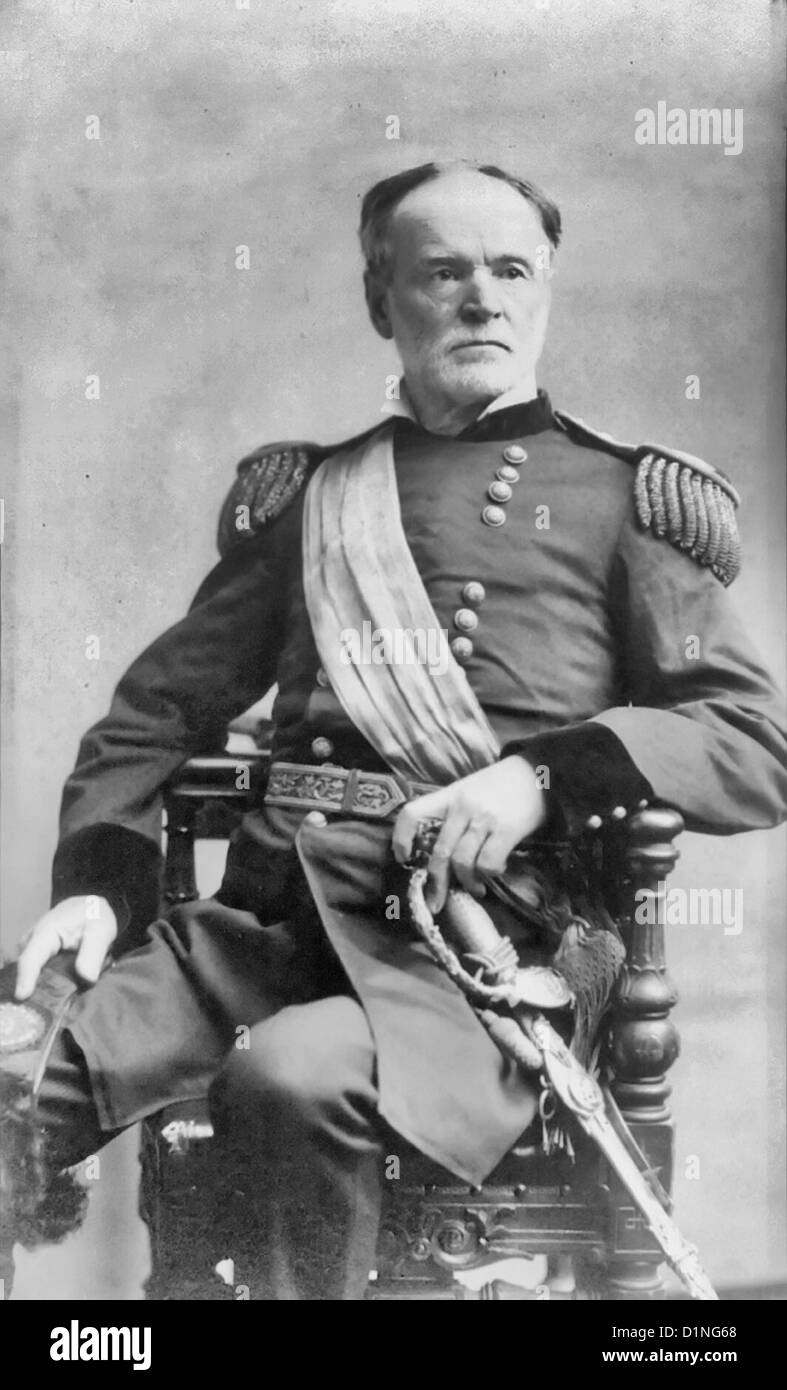 William Tecumseh Sherman, 1820-1891, circa 1888 Stock Photo