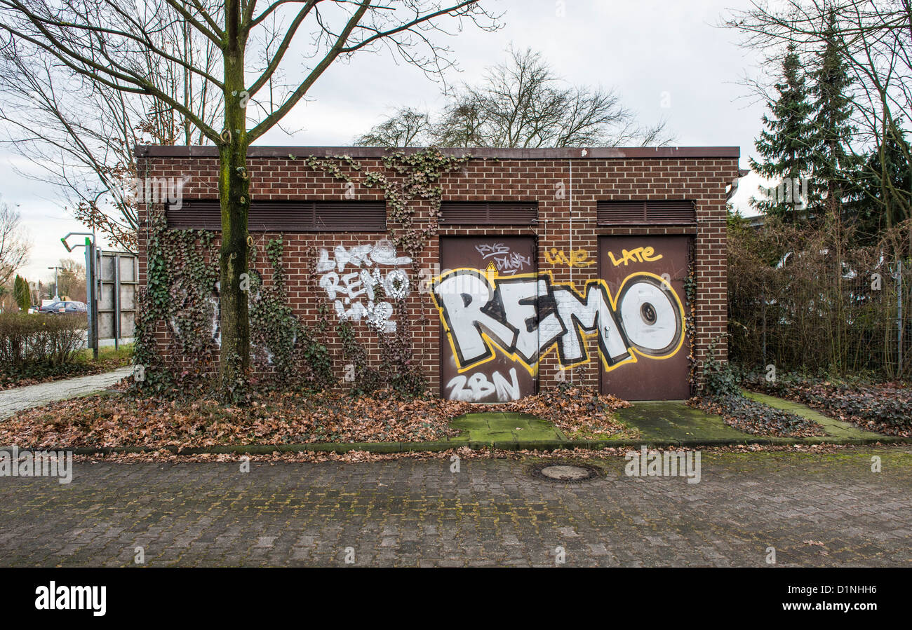German Graffiti Bielefeld Deutschland Stock Photo