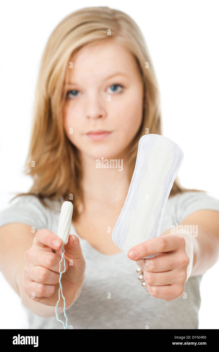 Sanitary or tampon Stock Photo Alamy