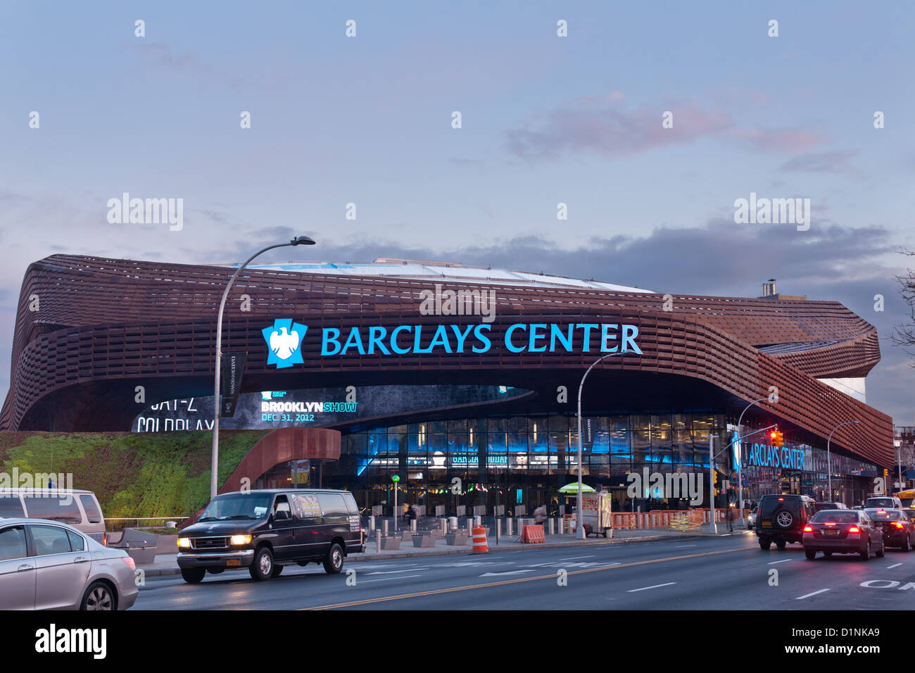 Barclays Center is a multi-purpose indoor arena, opened 2012 in Brooklyn, New York Stock Photo