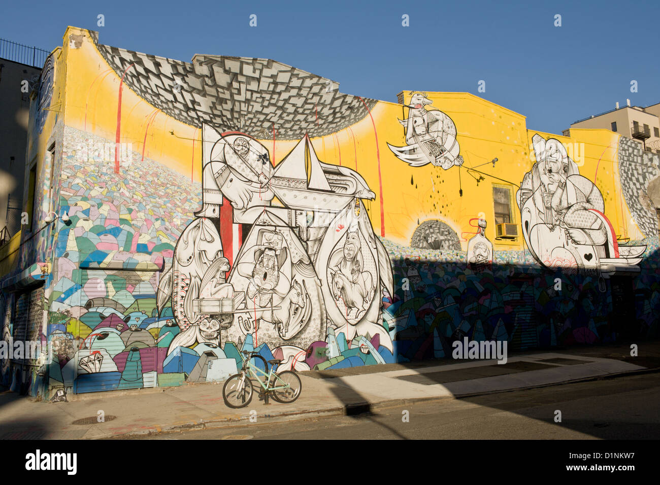 Many artists live and work in Williamsburg, Brooklyn, New York Stock Photo