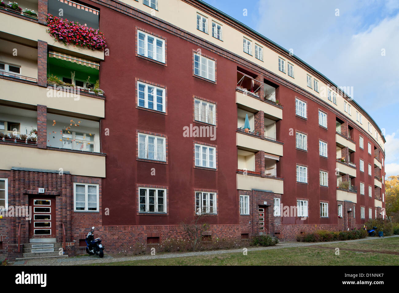 Berlin, Germany, the settlement Birkenwaeldchen by architect Richard Ermisch Stock Photo