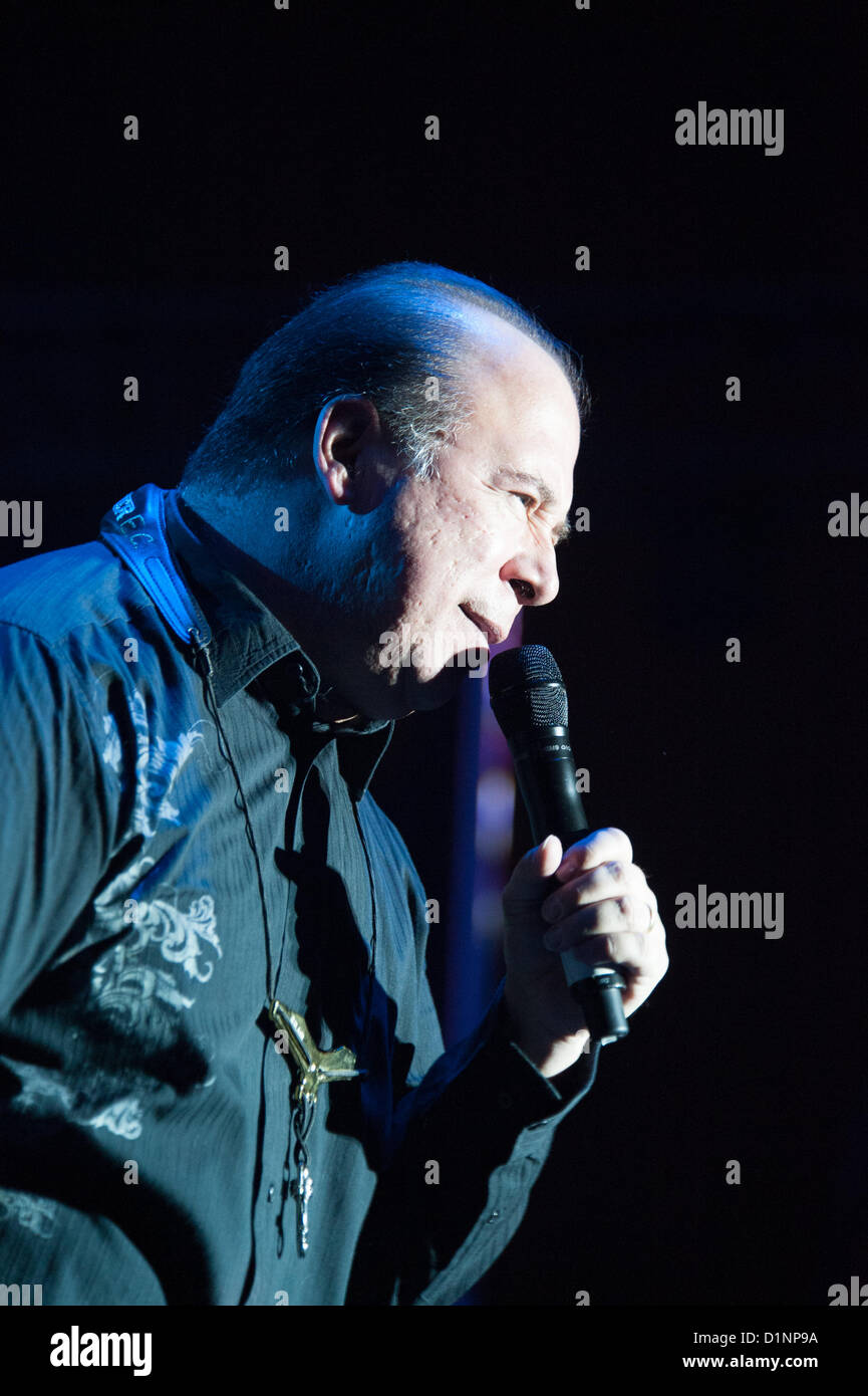 LINCOLN, CA - December 31: Emilio Castillo with Tower of Power brings in the New Year at Thunder Valley Casino Resort in Lincoln, California on December 31, 2012 Stock Photo