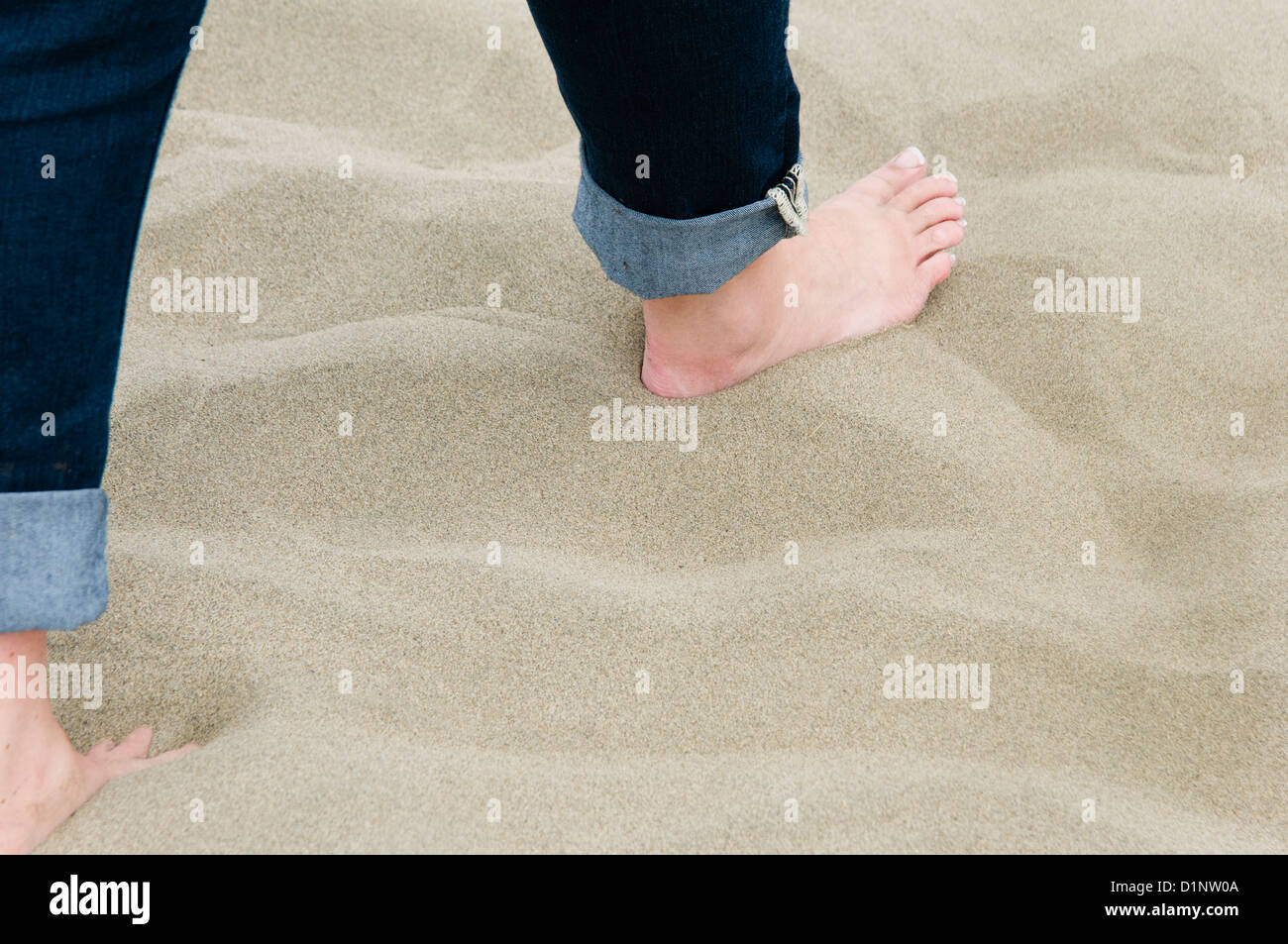 Woman Toes Sand High Resolution Stock Photography and Images - Alamy