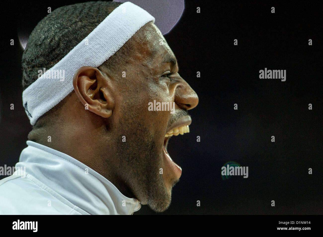 Lebron James (USA) competing in the Gold Medal Men&rsquo;s Basketball Game at