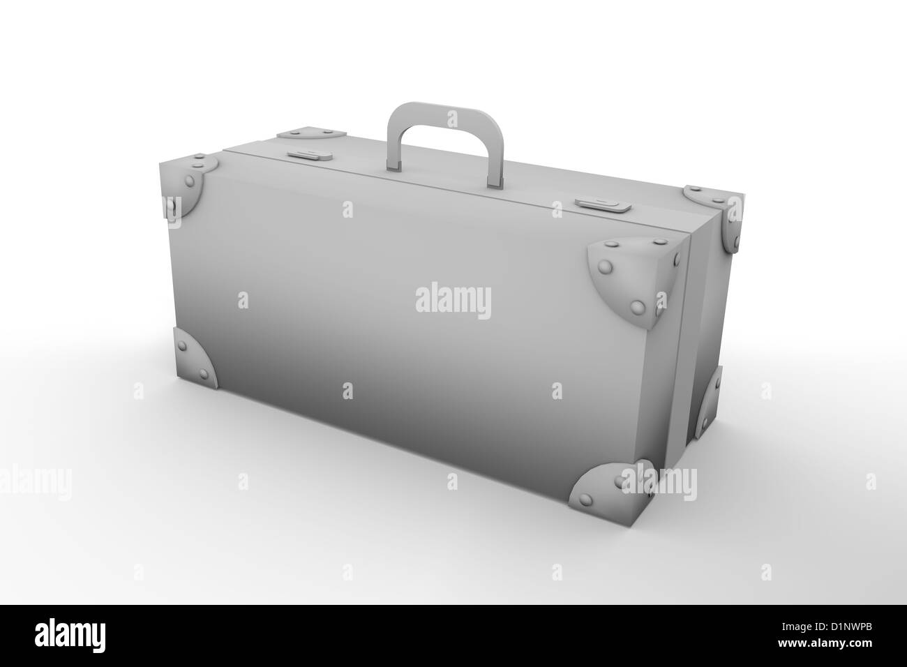 3d old suitcase Stock Photo