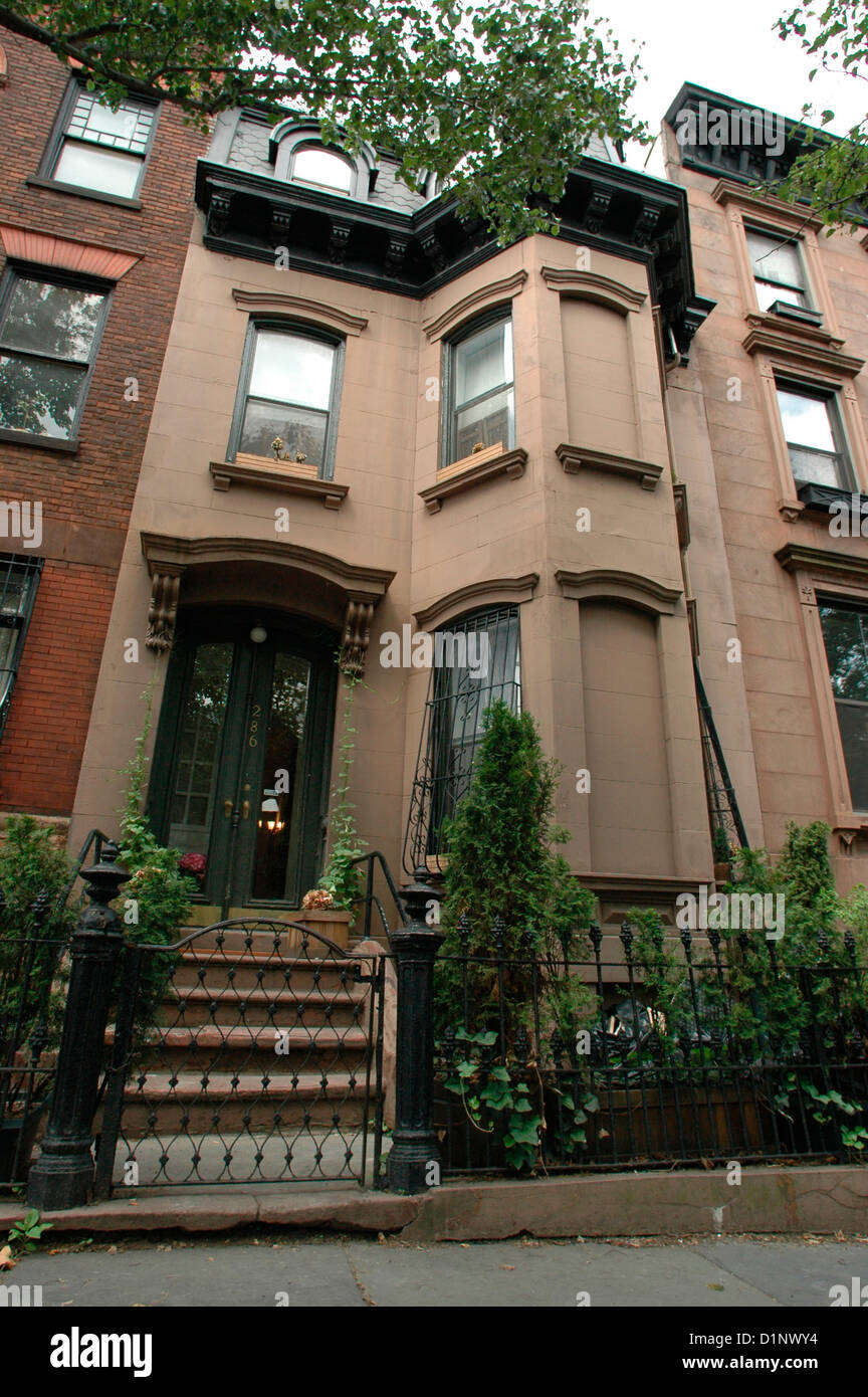 Brownstone, Fort Greene Brooklyn in New York on June 14, 2005