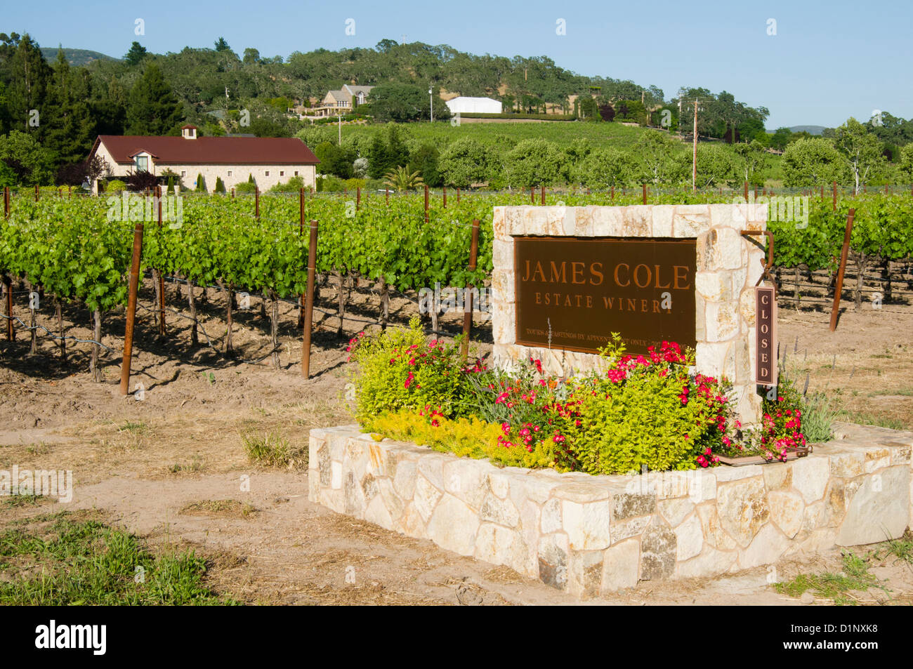 James Cole Estate Winery, Sonoma, California Stock Photo Alamy