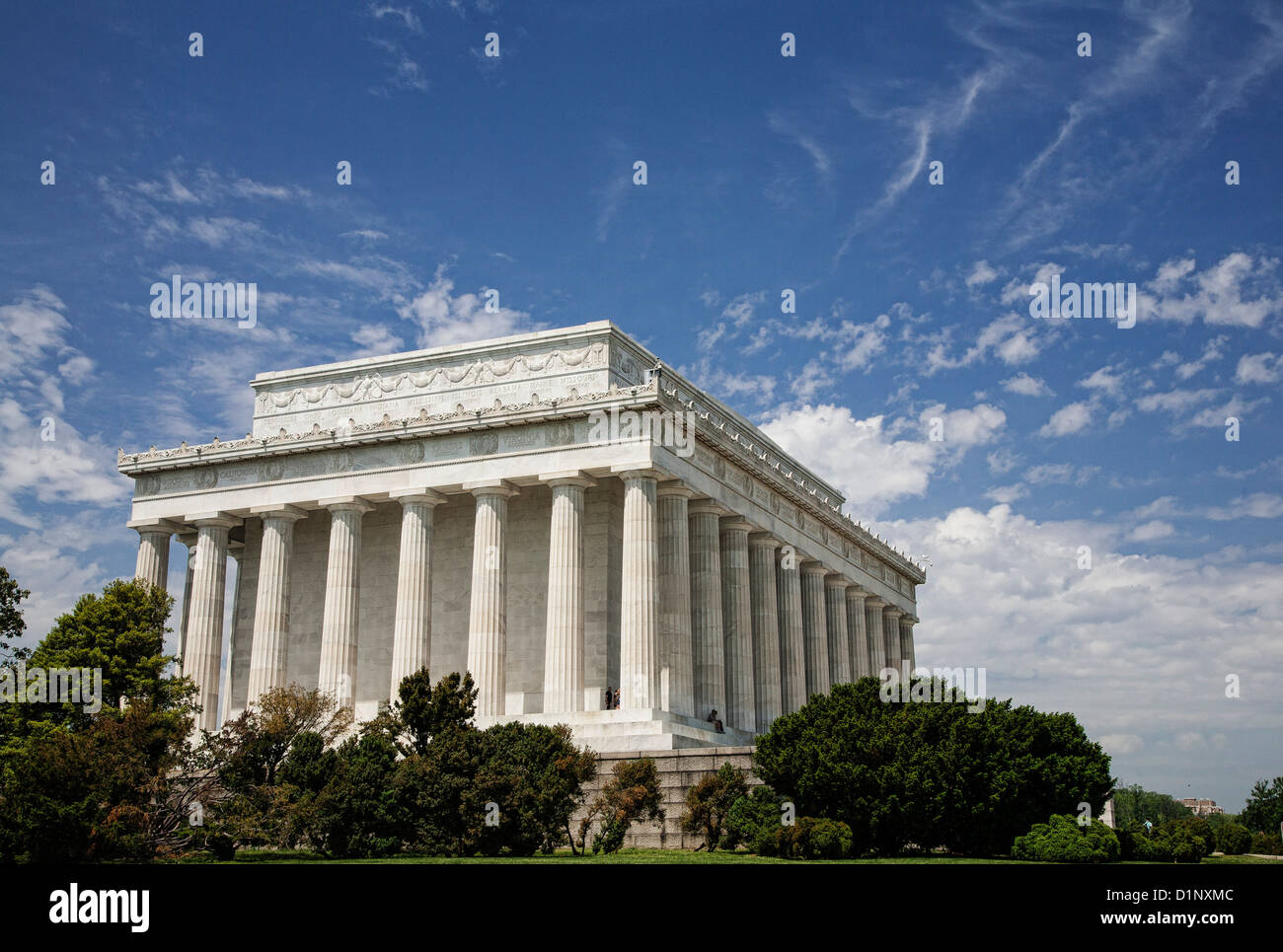 The Lincoln Memorial on the National Mall, Washington DC Stock Photo