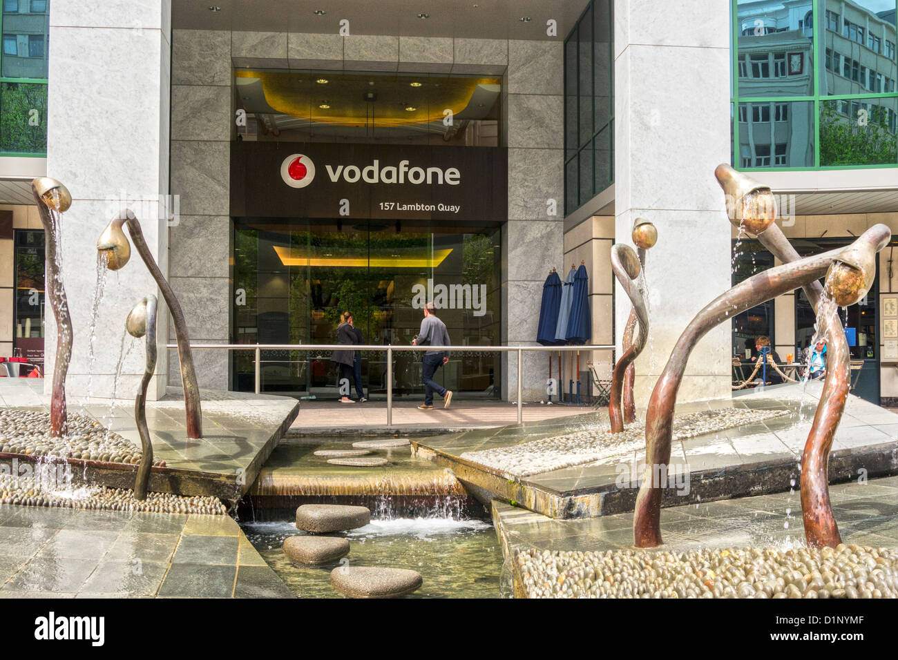 Vodafone Lambton Quay Wellington New Zealand Stock Photo