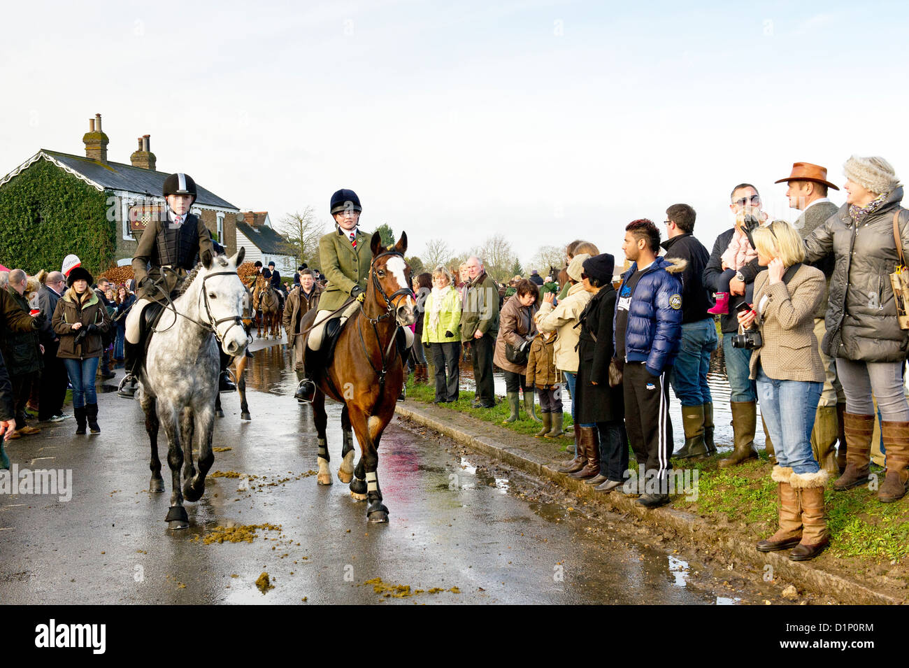 The Essex Hunt at Matching Green Village for the traditional Boxing Day