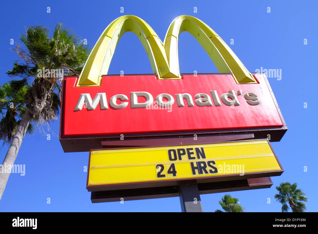 Golden arches mcdonalds sign palm trees hi-res stock photography and ...