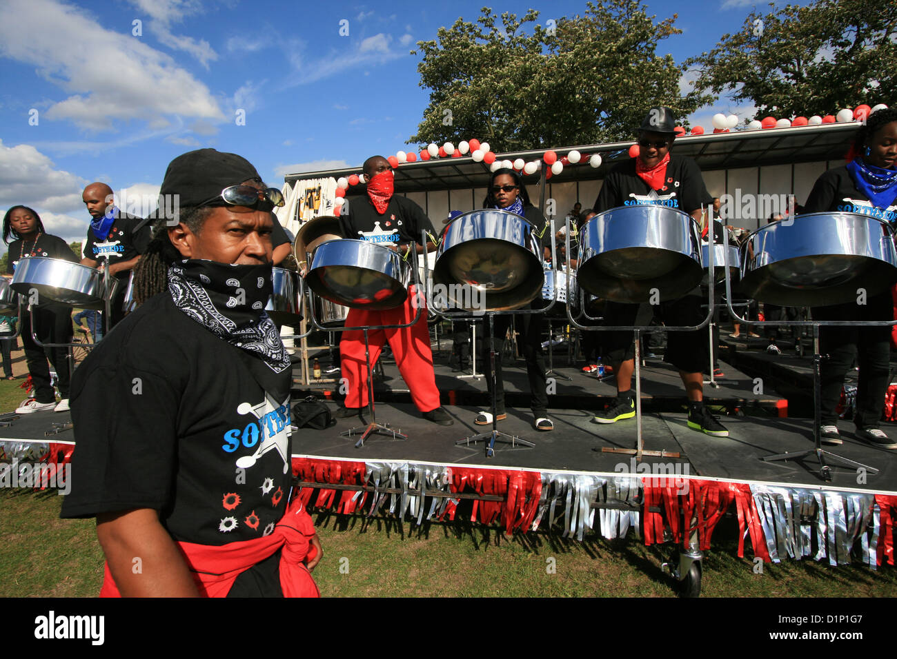Notting hill carnival steel band hires stock photography and images