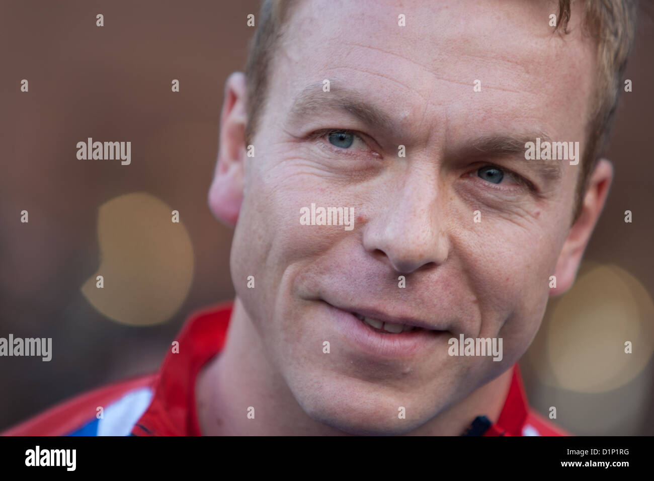 Sir Chris Hoy, Scottish Olympic champion, during the Scottish