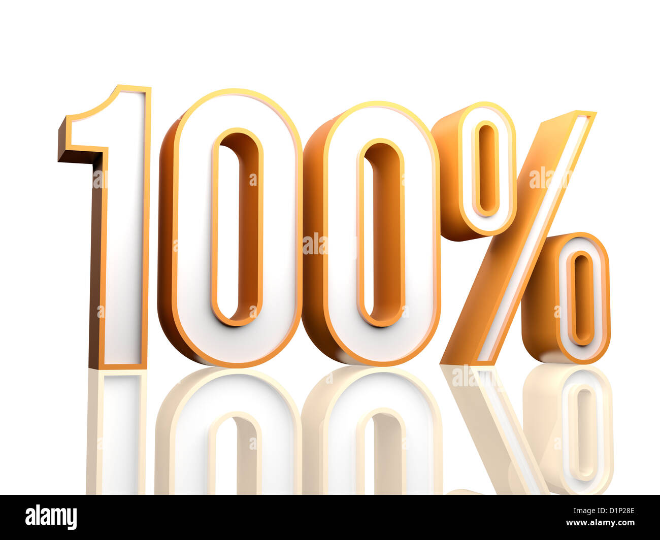 3d render illustration of percentage number Stock Photo - Alamy
