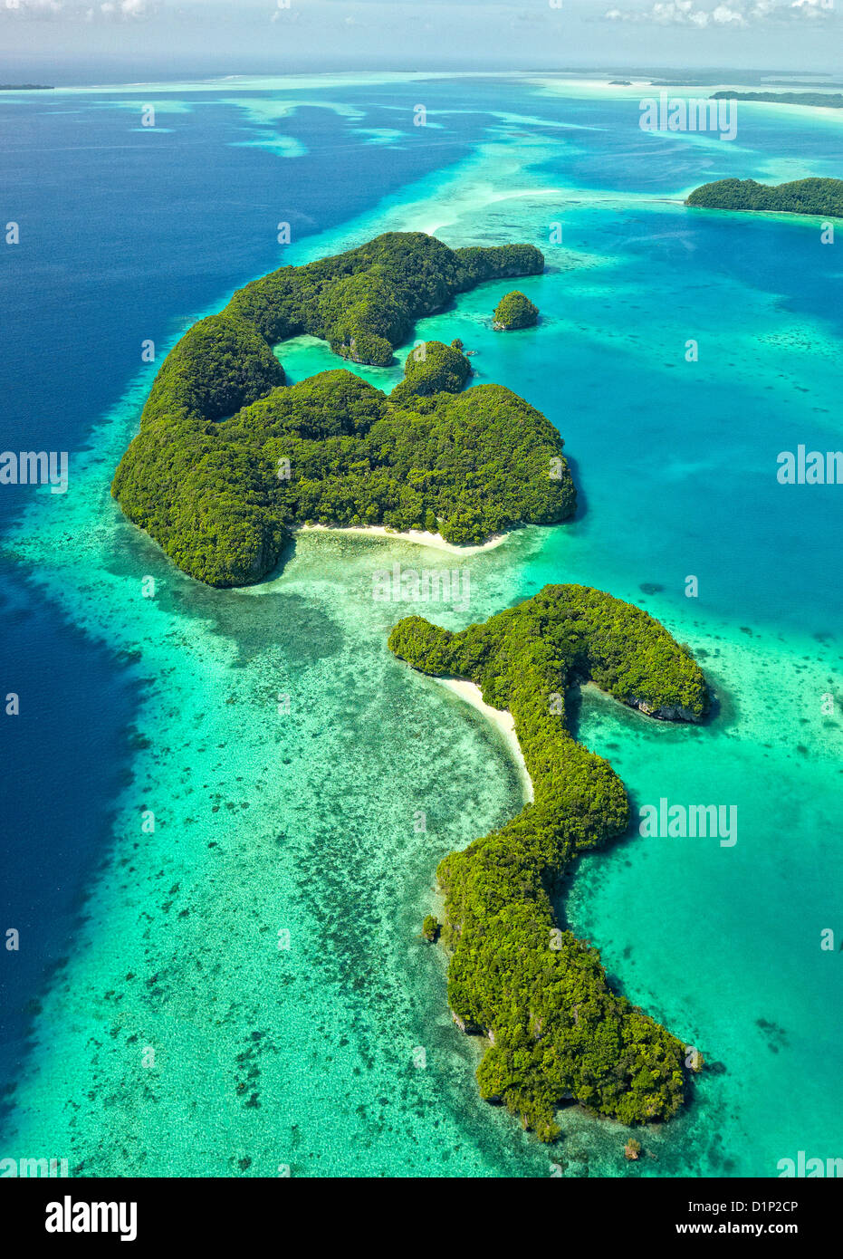 Rock Islands, Palau, Pacific Ocean Stock Photo