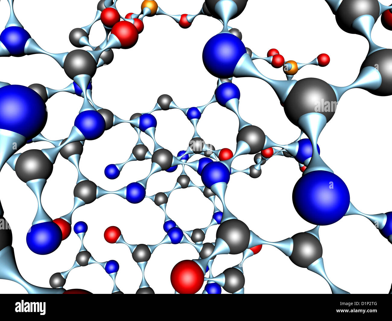 Blue molecule structure pattern hi-res stock photography and images - Alamy