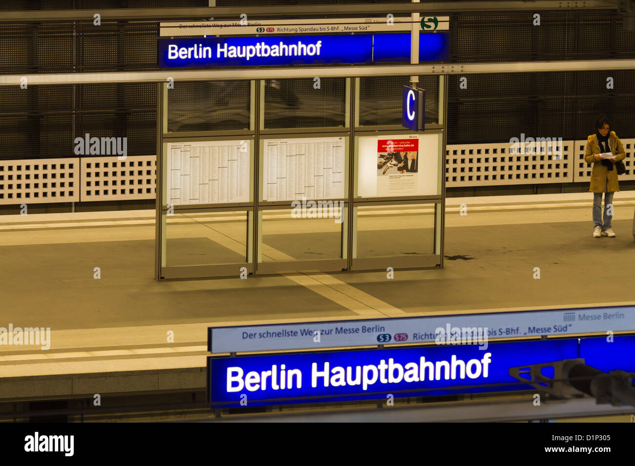 Information Board in the Main Railway Station in Berlin, Germany Stock  Photo - Alamy