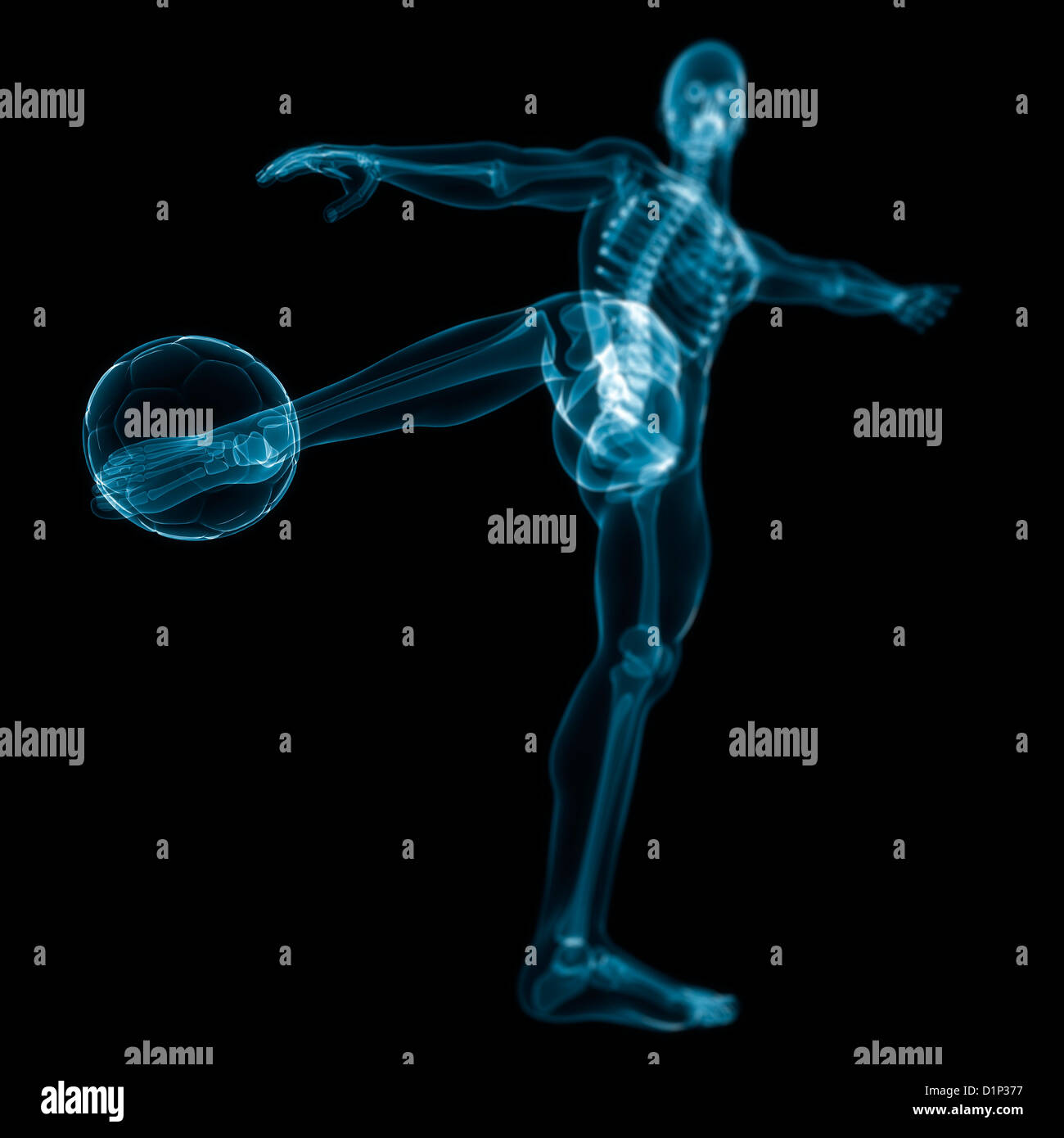 Football player, artwork Stock Photo Alamy