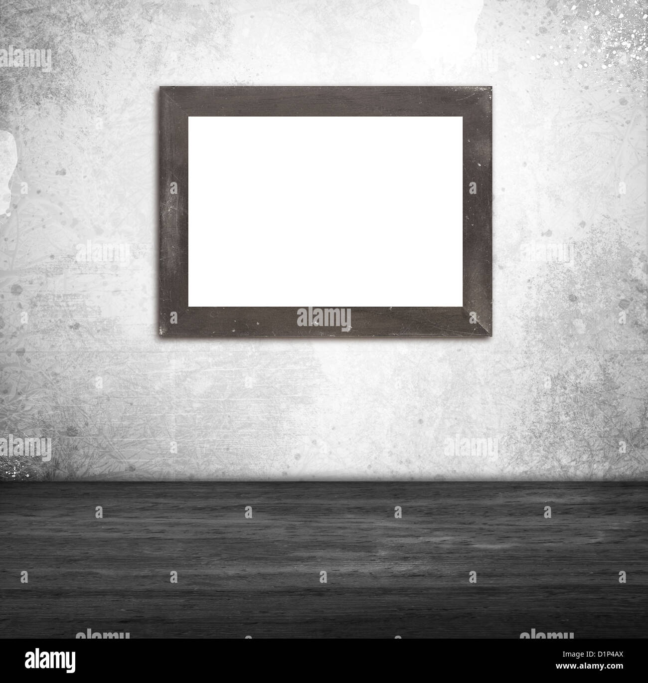 Interior picture frames on wall Stock Photo Alamy