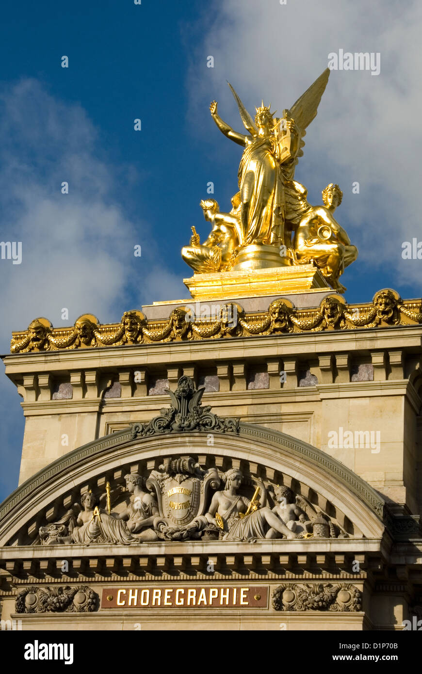 The statue L'Harmonie, Paris Opera House, France Stock Photo