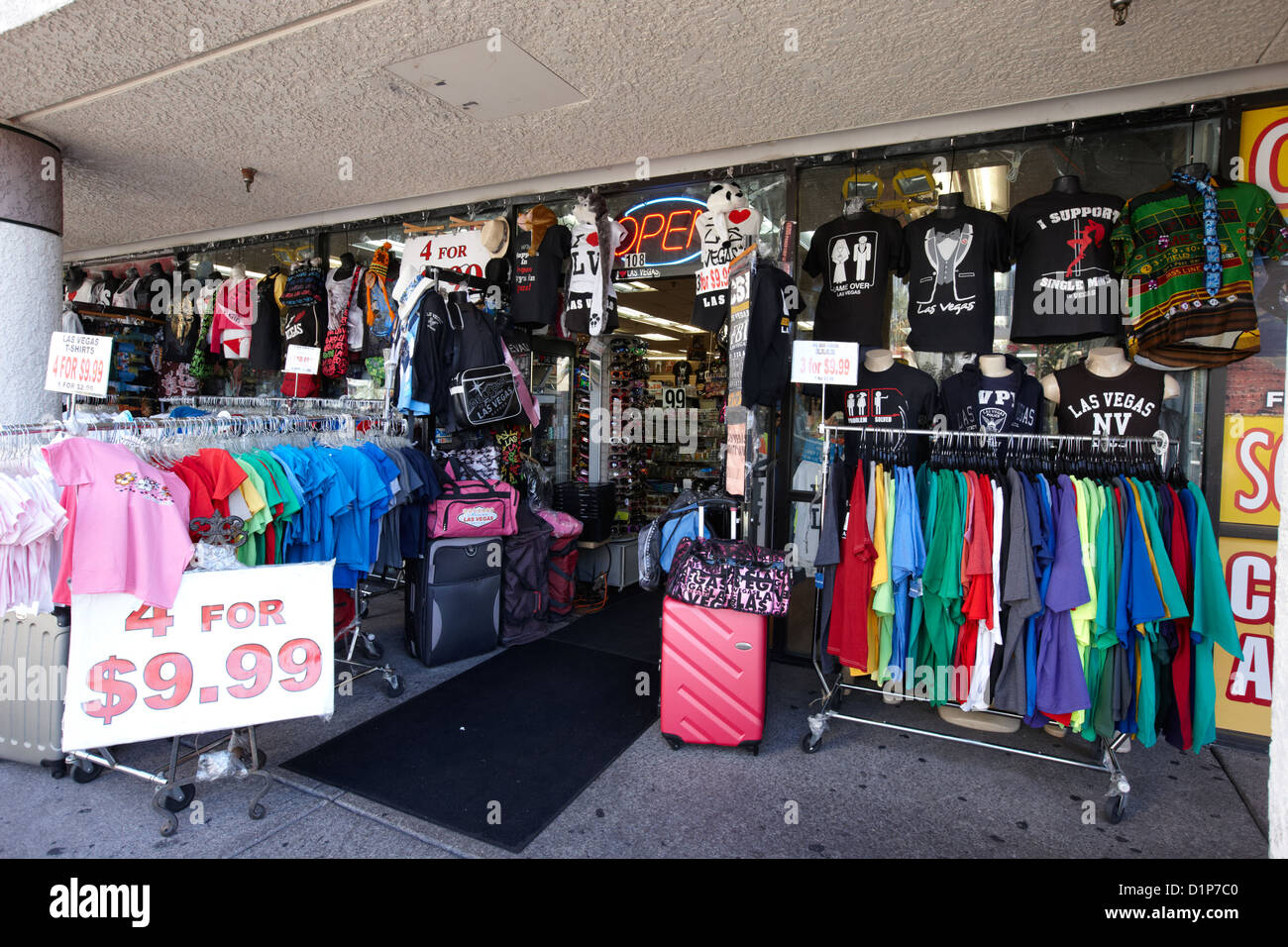 souvenir gift shop in Las Vegas Nevada USA Stock Photo