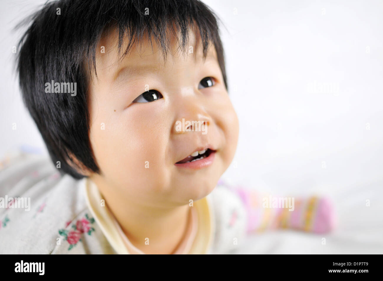 Asian baby girl Stock Photo