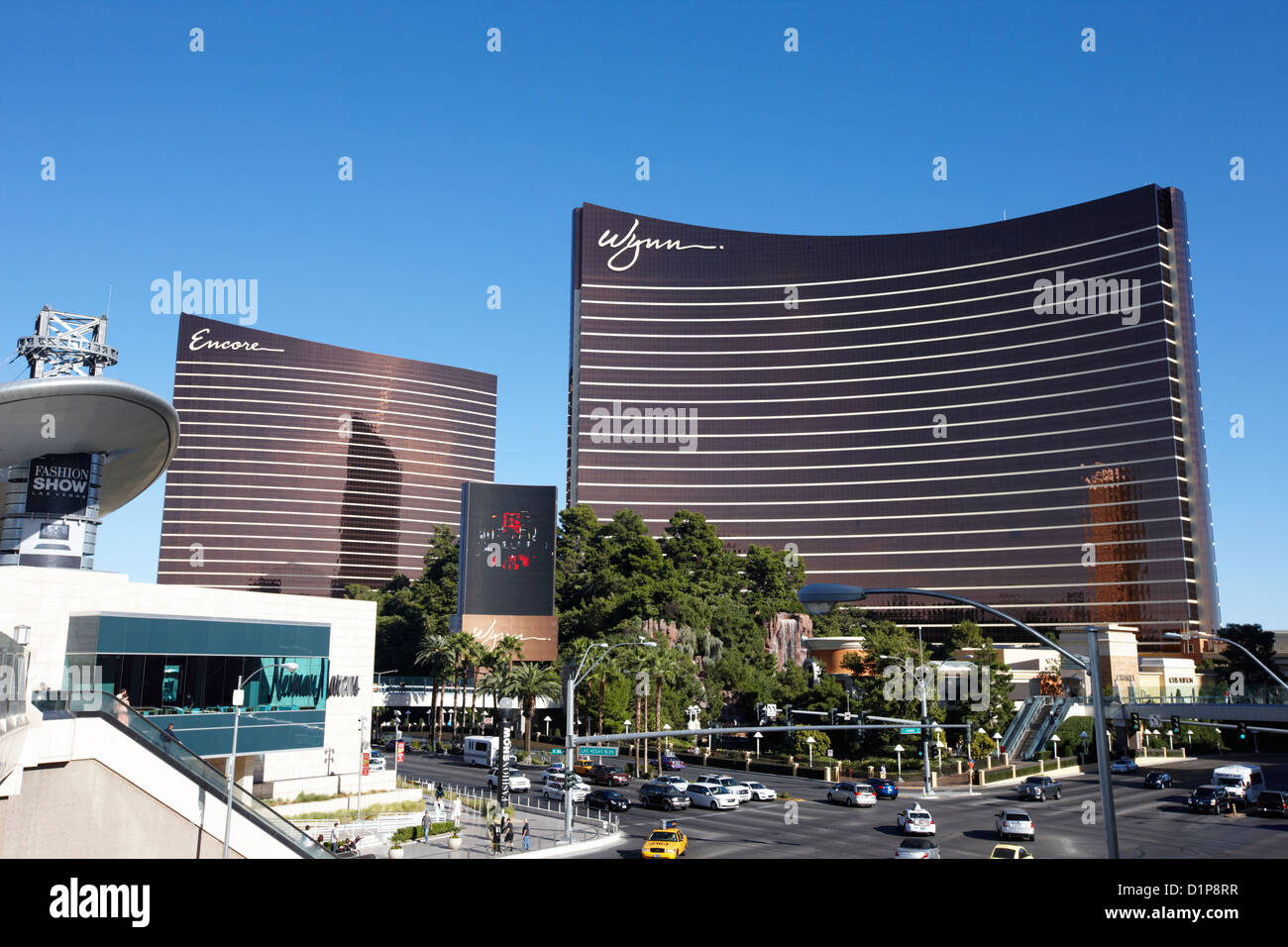 the wynn and encore resort and casinos Las Vegas Nevada USA Stock Photo
