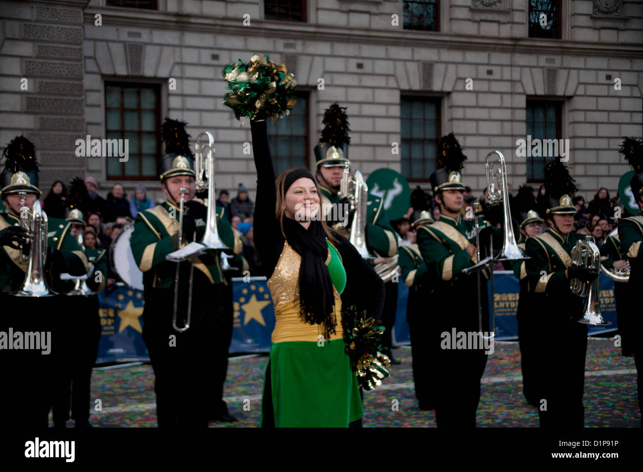 University Of South Florida 'herd Of Thunder' Marching Band At London's 