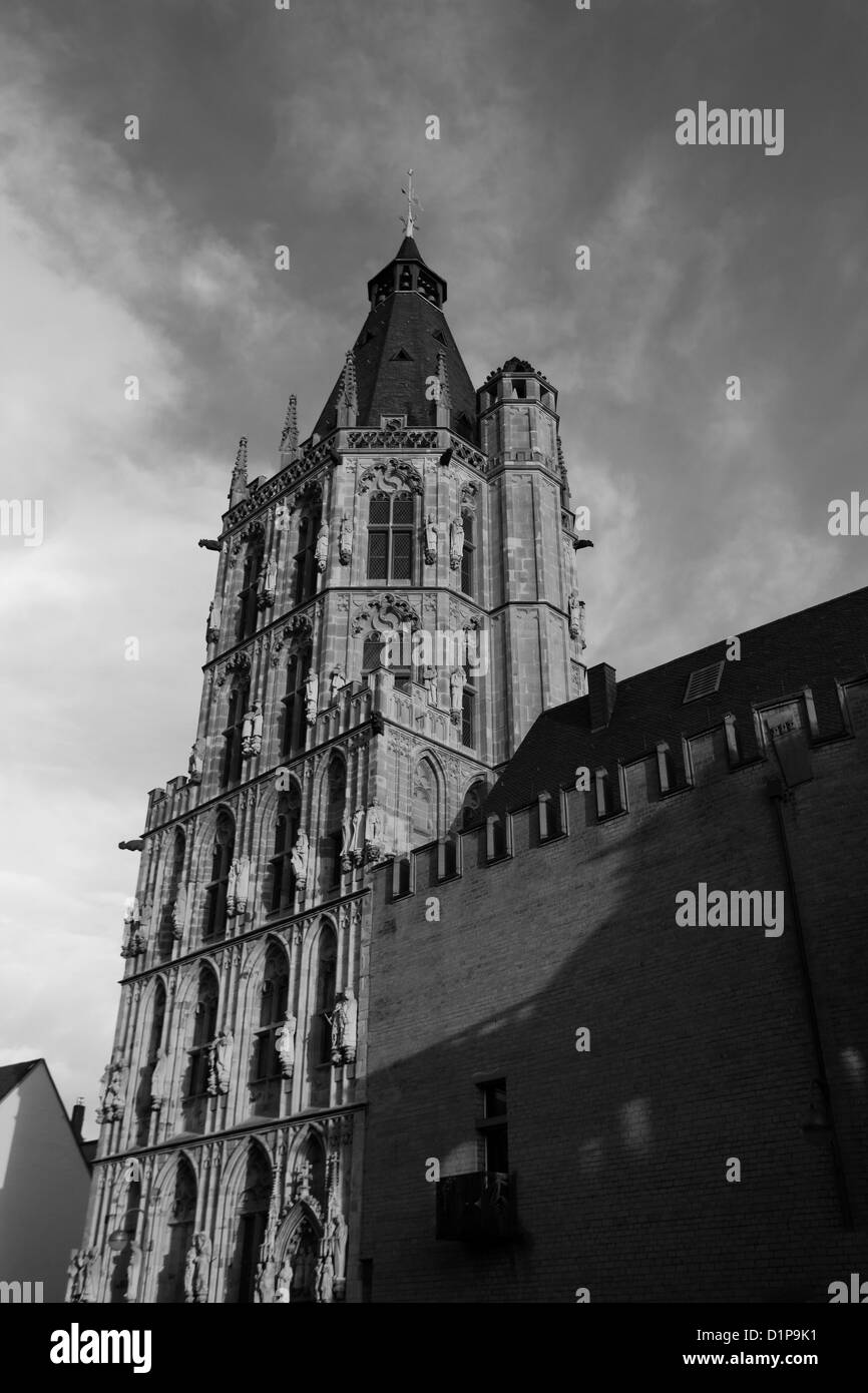 Exterior view of the Town Hall building, Cologne City, North Rhine-Westphalia, Germany Stock Photo
