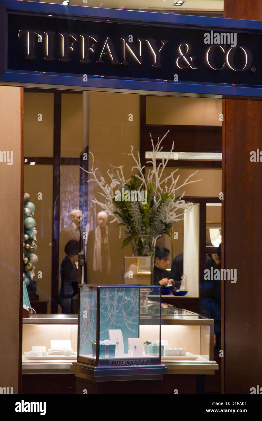 Tiffany & Co store shop window showcase Via Condotti Rome Italy