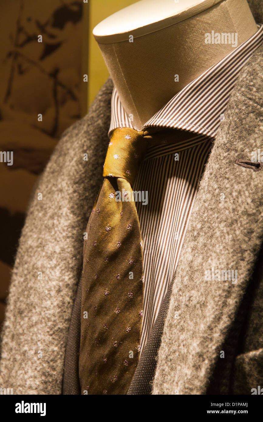 Tie on Manikin in window mannequin displayed in showcase store via ...