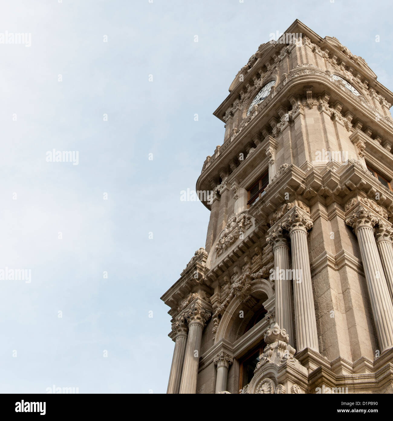 View of dolmabahce clock tower High Resolution Stock Photography and ...