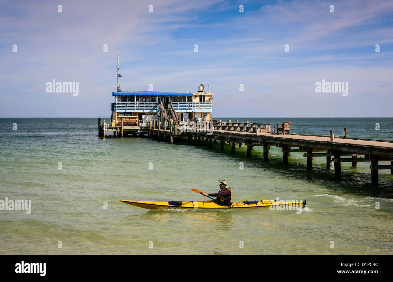 Rod and reel pier hi-res stock photography and images - Alamy