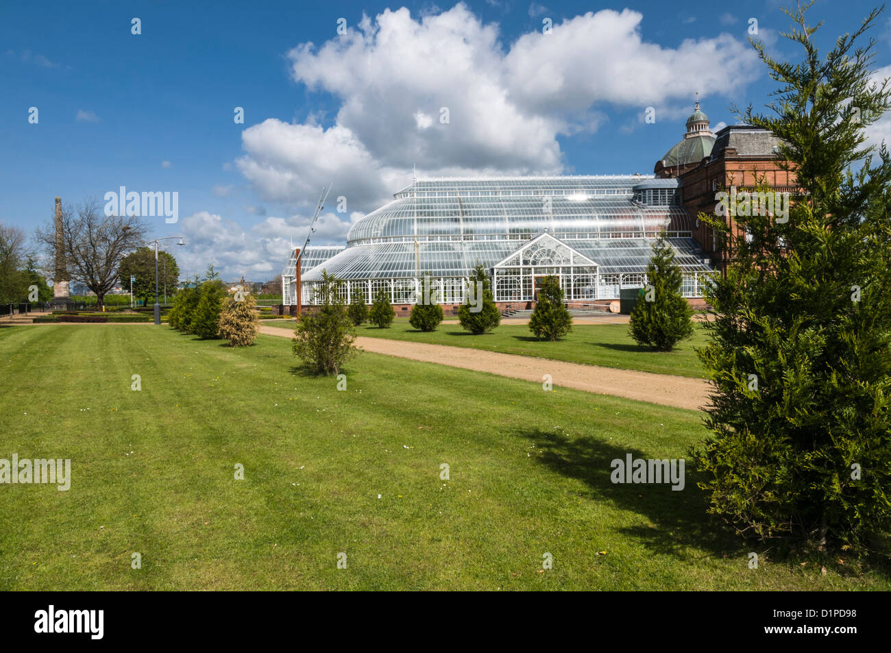 The Peoples Palace and Winter Garden completed in 1898 Glasgow Green Glasgow Scotland Stock Photo