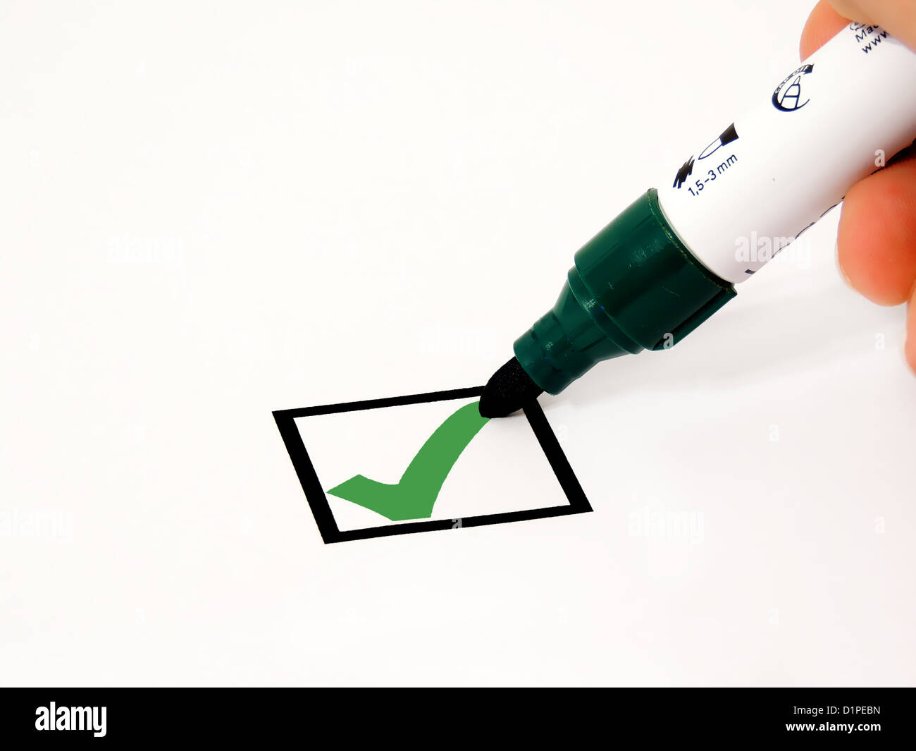 check box marker Stock Photo - Alamy
