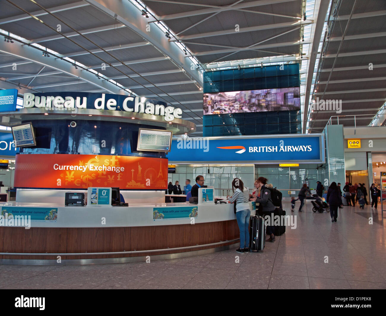 Heathrow Airport Terminal 5, Hillingdon, London, England, United Kingdom Stock Photo