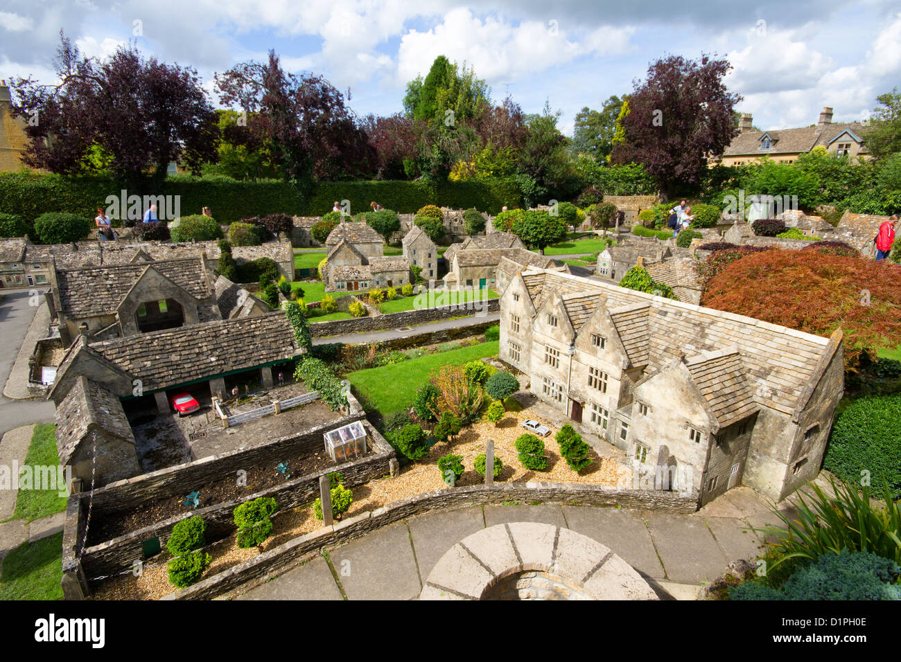 The Famous Model Village in Bourton on the Water, Gloucestershire, England. Stock Photo