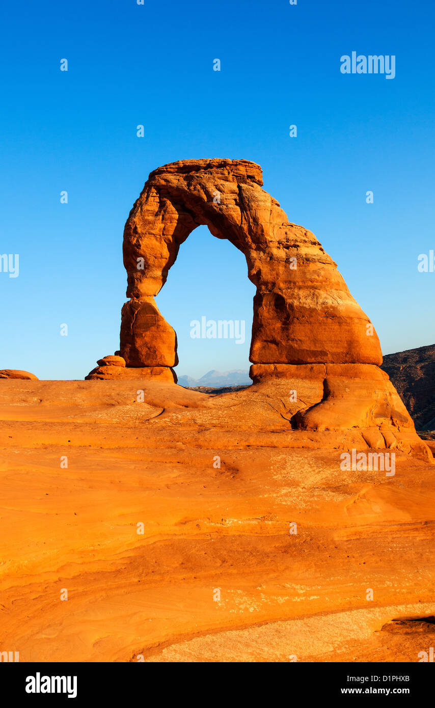 Delicate Arch, Arches NP, Utah, USA Stock Photo