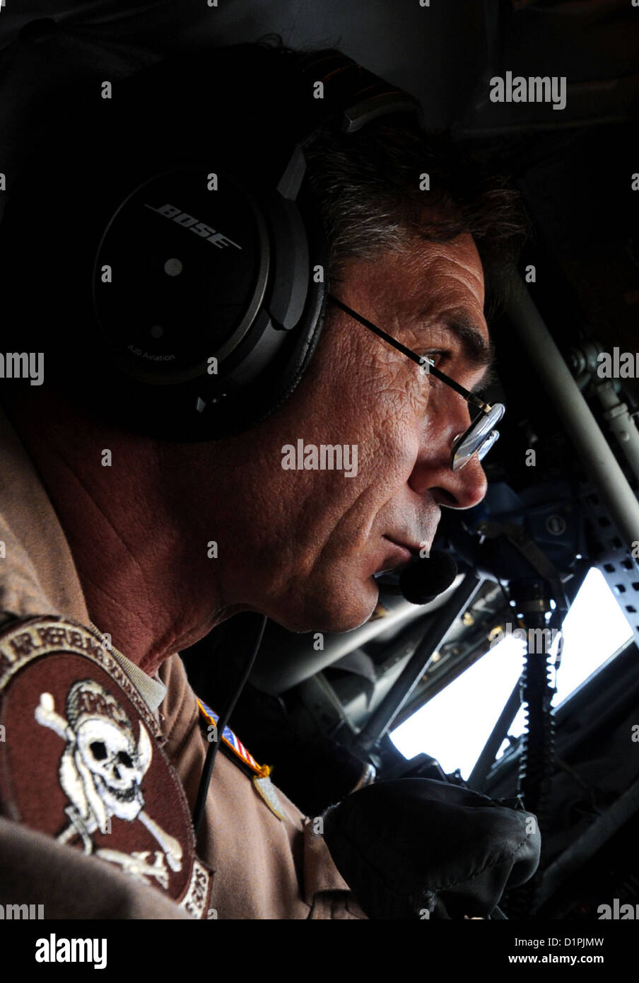 Chief Master Sgt. Robert Renn, KC-135 Stratotanker boom operator ...