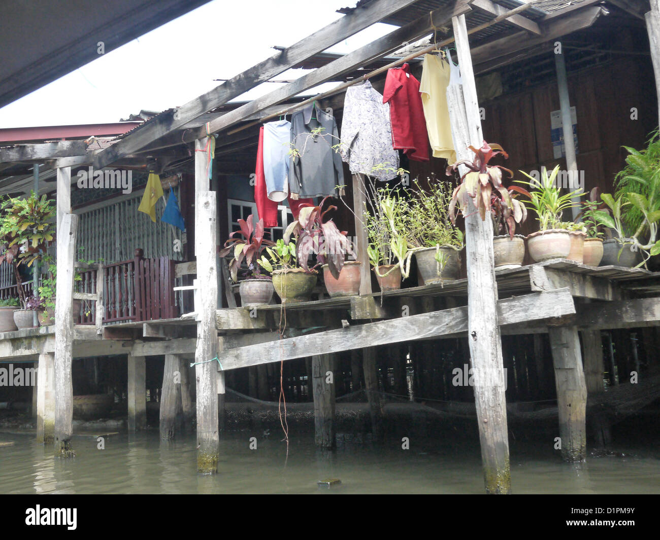 rural home river Asia Stock Photo - Alamy