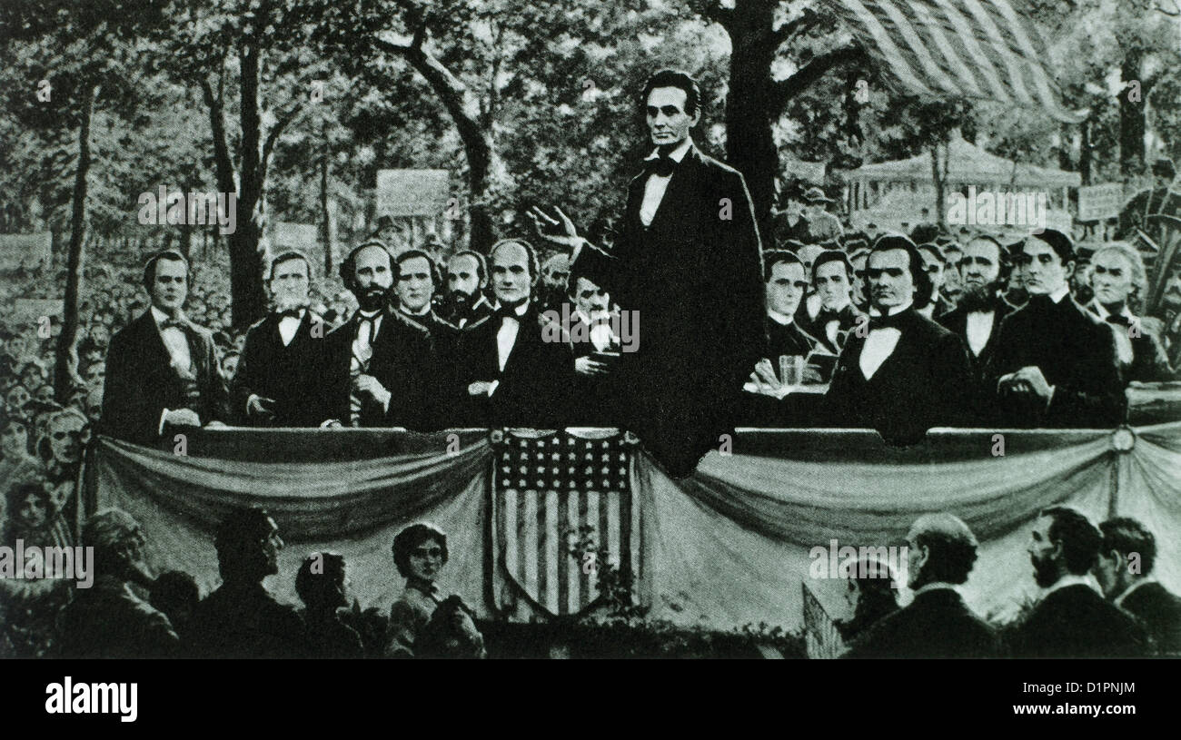 lincoln douglas debates stock photos lincoln douglas lincoln douglas