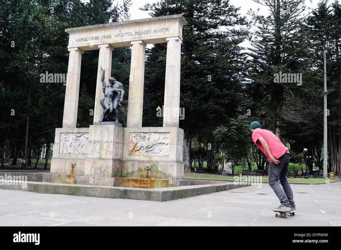 Rafael Uribe monument in BOGOTA Department of Cundimarca COLOMBIA Stock Photo