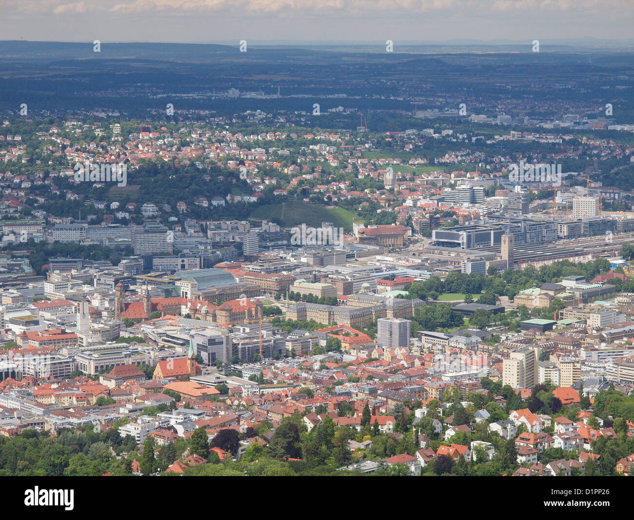Aerial view city stuttgart in hi-res stock photography and images - Alamy